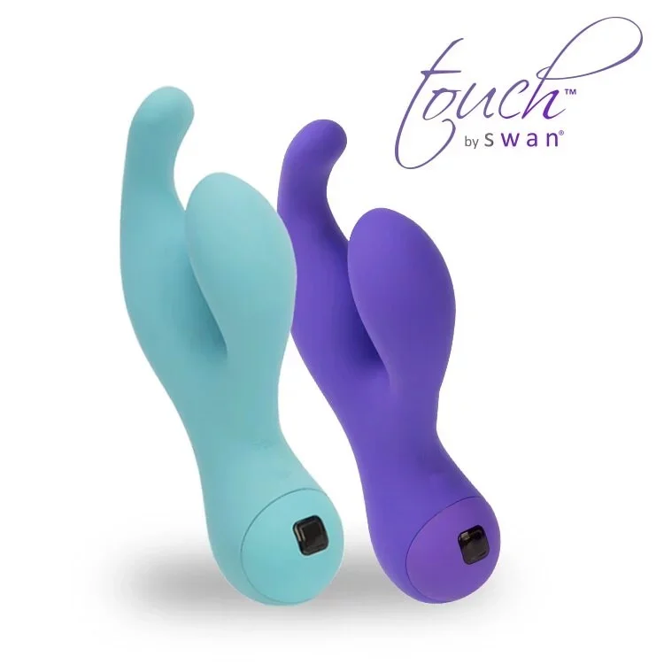 加拿大 BMS TOUCH BY SWAN 獨奏天鵝 全觸控超強G點雙夾雙震按摩棒 Swan Touch 