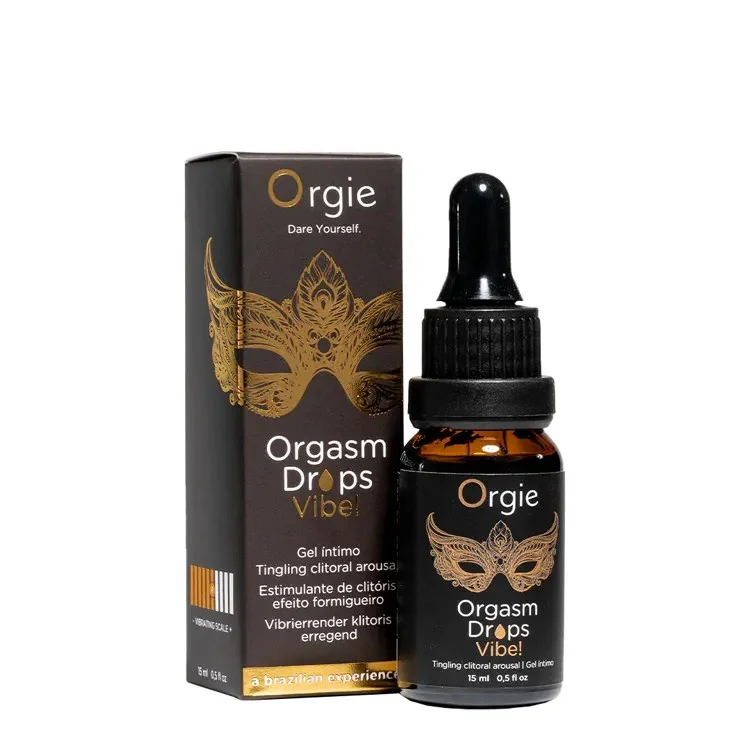 葡萄牙Orgie Orgasm Drop Vibe小金瓶挑逗蜜豆熱感口交凝膠15ml