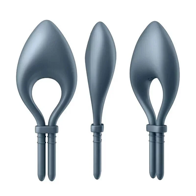 德國Satisfyer Bullseye 智能可調節男士精力環 震動屌環 屌環  深灰藍/藍色 下單請備註要什麼顏色