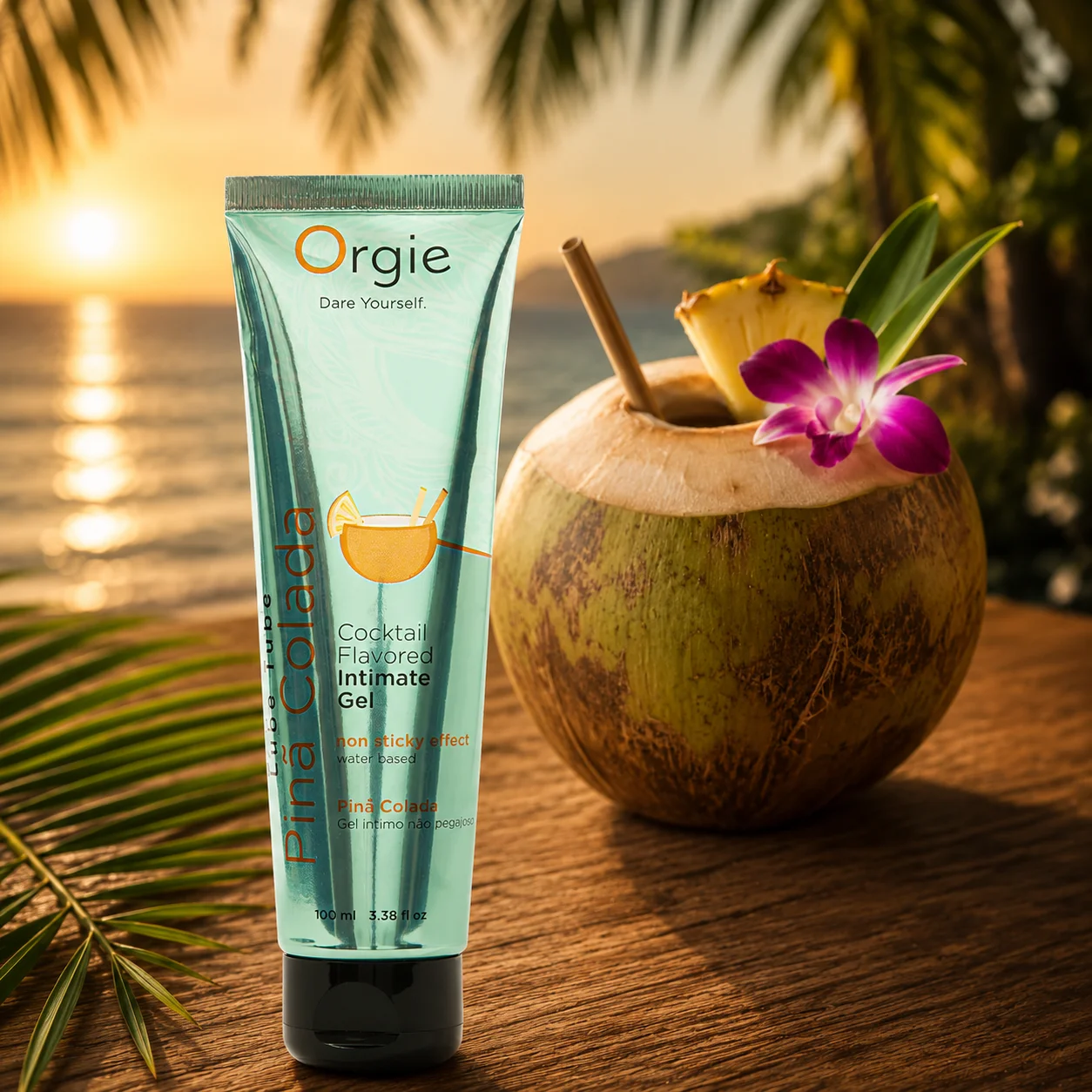葡萄牙 Orgie｜Lube Tube Cocktail｜雞尾酒風味人體潤滑液 椰林飄香味 100m(請點擊內文中購買網址購買)