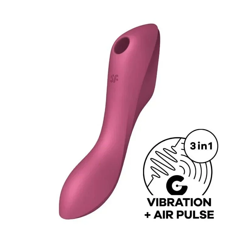 德國Satisfyer Curvy Trinity 3 陰蒂吸吮+震動按摩棒 吸吮器 電動按摩棒
