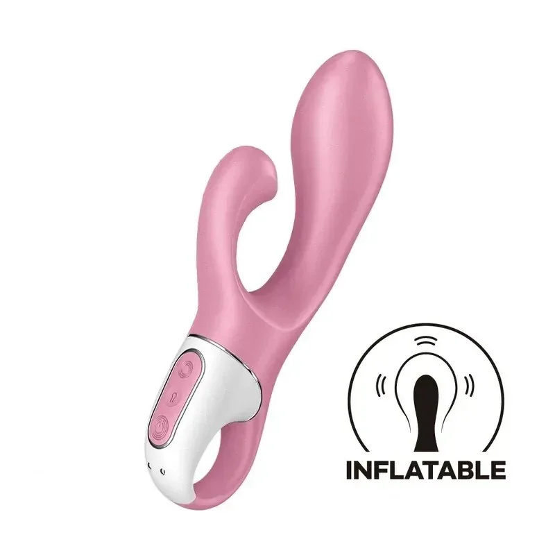 德國 Satisfyer Air Pump Bunny 2 可調節充氣雙馬達兔耳按摩棒-粉