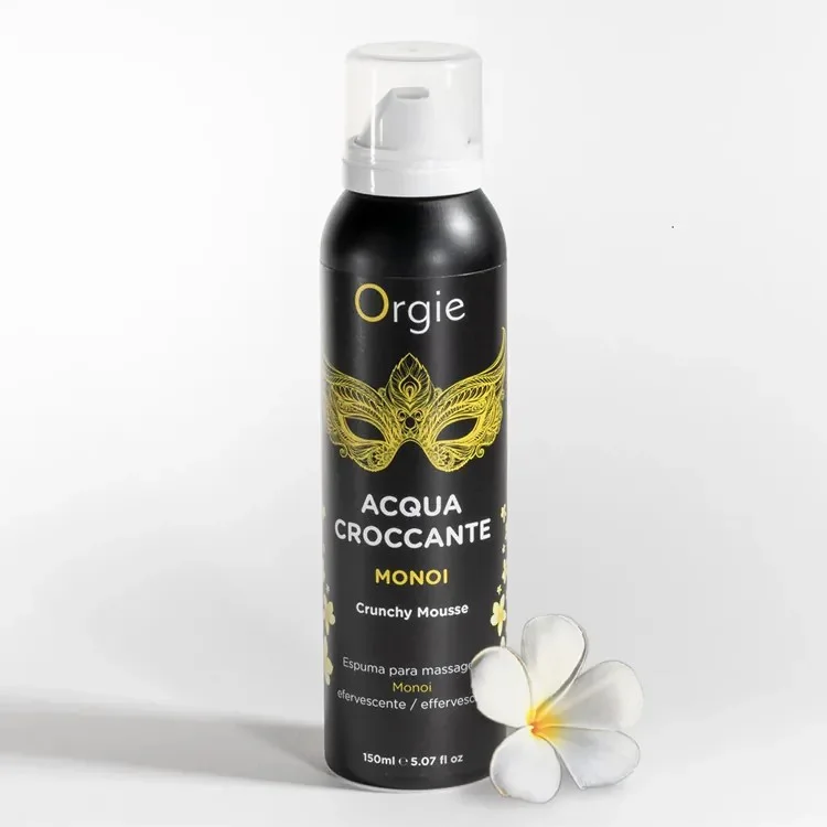 葡萄牙 Orgie Acqua Croccante Monoi 大溪地白栀子花跳動情趣按摩慕斯,香氛跳動泡沫,親密按摩互動必備 葡萄牙 Orgie|Acqua Croccante|Monoi 大溪地白梔子花 跳動情趣按摩慕斯 150ml(請點擊內文中購買網址購買)